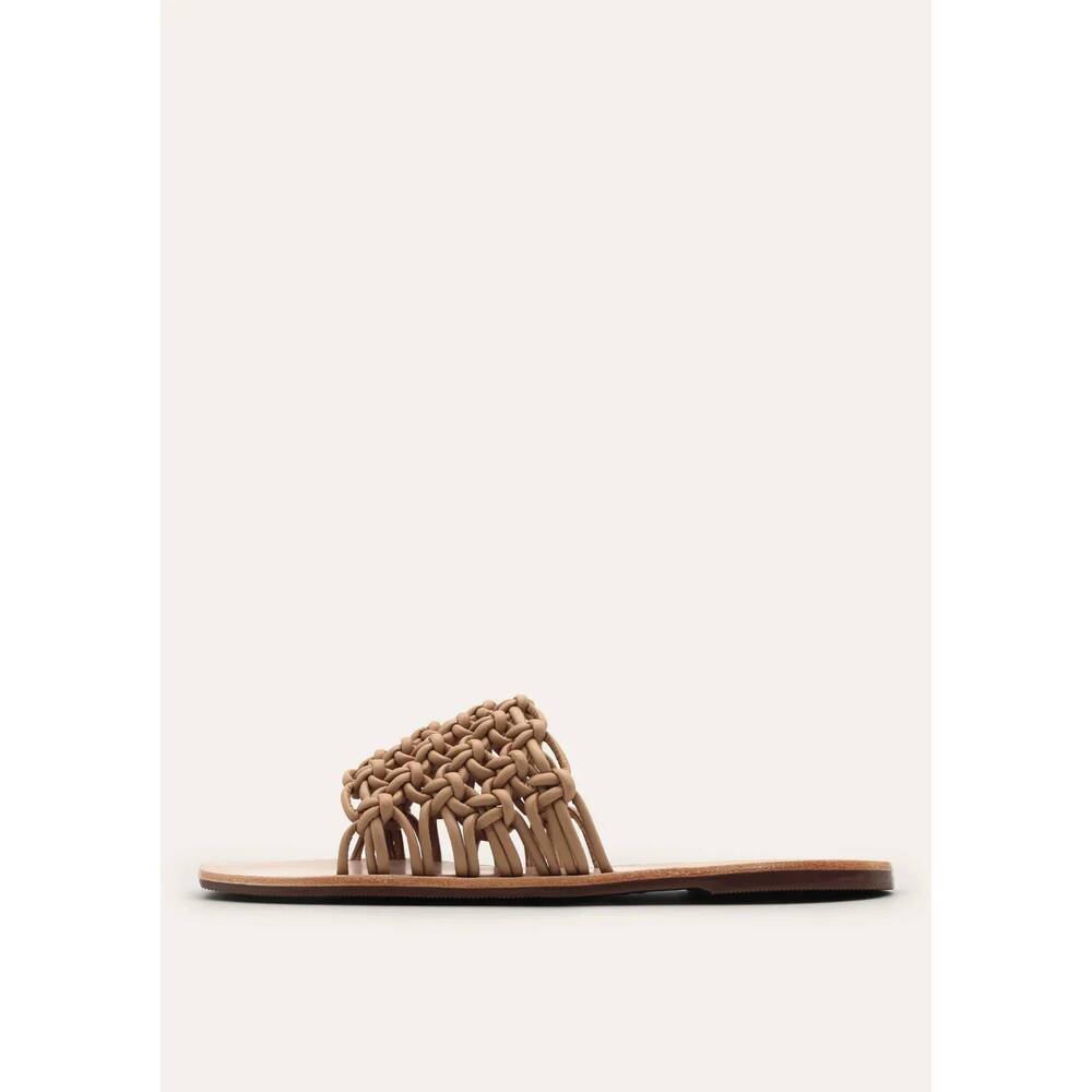 NEW KAANAS women's atka spider slide sandals in tan